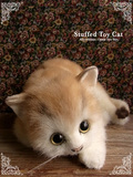 日本仿真猫咪公仔毛绒玩具布娃娃阿比西尼亚猫礼物女生三毛猫花猫