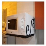 墙上微波炉架挂壁式厨房用品置物架简易烤箱架放置架收纳架物品架