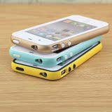 iphone4s手机壳 苹果4外壳硅胶超薄边框防摔软边框壳土豪金保护套