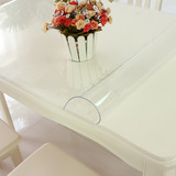 餐桌布 PVC桌布防水防油软玻璃透明台布桌垫水晶板茶几布 可定制