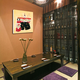 日本仕女图人物壁画料理店装饰画日式家居榻榻米无框画浮世绘挂画
