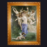 欧洲古典 大天使 裸女 壁画 挂画 酒店 洗浴 现代装饰画 墙画