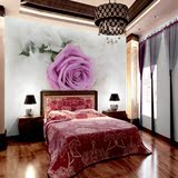 大型壁画3d立体客厅电视背景墙纸壁纸卧室床头玫瑰花卉现代简约