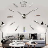 DIY创意客厅装饰 沙发背景 超大号挂钟 个性电视墙贴时钟表 静音