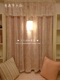 宜家风 粉色浪漫公主风  布+外贸纱 卧室 定制窗帘成品  超美！