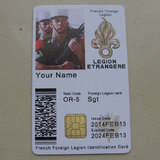二战德军身份ID卡 德国联邦国防军迷身份卡 德军身份牌芯片证件卡