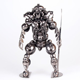 30厘米钢铁战士 魔兽 铁血战士大铁人机器人模型金属工艺品摆件Y3