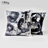米罗的墨艺术抱枕沙发靠垫欧式个性创意布艺靠枕礼物仟象映画