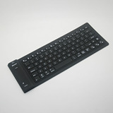 无线蓝牙键盘 手机平板台式 迷你便携 防水可折叠硅胶软键盘