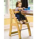 出口德国榉木可调高度实木宝宝婴儿餐椅可用至成人带餐盘送坐垫
