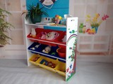 创意儿童收纳架储物柜幼儿园超大玩具整理架实木书柜宝宝杂物书架