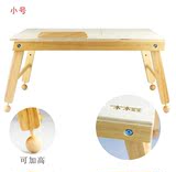 折叠台式桌子懒人木制写字书桌床上支架木质简约笔记本电脑桌新款