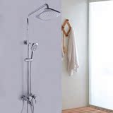 乐谷卫浴 方形淋浴花洒淋浴器 全铜 带升降 带顶喷多功能淋浴套装