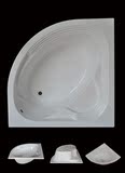 外贸直销高档亚克力嵌入式三角扇形普通浴缸全尺寸1.2-1.5米