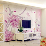 大型壁画 卧室客厅沙发电视背景墙纸壁纸 韩式温馨浪漫花朵 FQ025