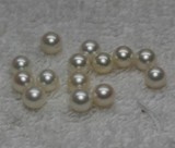 【美源亭】白色天然珍珠裸珠 5-6MM AAA级 可定做各种饰品