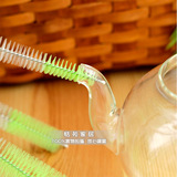 日本原单创意厨房清洁工具洗杯子刷子细口瓶刷壶嘴刷奶瓶刷4个1组