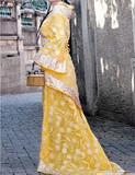 儿童古装演出服公主贵妃皇后拖尾服装唐朝太平仙女装汉服摄影写真