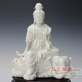 12寸陶瓷普贤菩萨像 文殊 德化白瓷佛像 宗教佛教用品