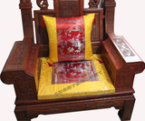 芯福红木沙发坐垫定做 防滑 绸缎 百子图沙发垫 红木家具沙发坐垫