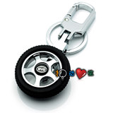 汽车轮胎钥匙扣 创意礼品钥匙圈比亚迪 汽车钥匙链(可刻字logo)