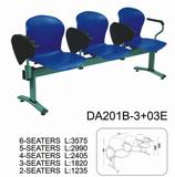 带扶手写字板可折叠长排椅培训椅会议椅听课椅等候椅DA201B-3+03E