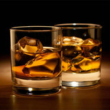 进口威士忌酒杯 透明水晶圆口耐热水杯 洋酒杯洛杯 烈酒杯 啤酒杯