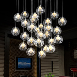 创意个性玻璃LED餐厅吊灯 现代简约时尚客厅灯咖啡厅酒吧台吊灯具