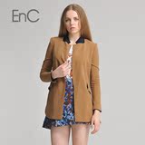代购EnC专柜正品 时尚修身纯色立领西装 简约休闲外套EHJK23822W