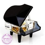 水晶钢琴白色音乐盒提供 定做照片/个性刻字服务