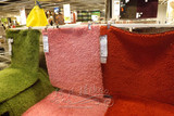 ikea上海宜家代购翰蓬 长绒地毯红色绿色粉红黑色80x80米黄色