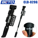 正品BETO CLD-029G自行车便携式美法双气嘴打气筒 双节大气量设计