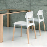 才子椅设计师椅子时尚创意实木低背餐椅欧式休闲创意餐桌椅