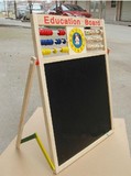 木制玩具双面多功能磁性画板儿童写字板黑白画写板