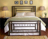 床板排骨架床架实木现代简约铁床铁艺双人床欧式床中式床复式床