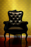 特价新古典后现代欧式单人沙发椅黑色皮艺休闲椅书椅实木雕花家具