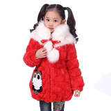 童装女童2016秋冬装新款中大儿童公主可爱韩版仿兔毛加厚外套皮草