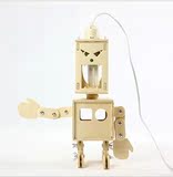 GEEKCOOK 极客库 DIY创意木质拼装礼物 双面小子机器人台灯/夜灯