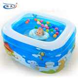 诺澳大号充气方形婴儿游泳池婴幼儿童宝宝小孩家用家庭浴盆加厚