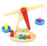 包邮 天平称玩具 木制天枰 益智教具 儿童早教 宝宝学平衡知识