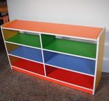 儿童防火板柜子 幼儿园玩具柜 收拾柜玩具架储物柜书柜教室分区柜