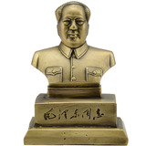 人物毛主席铜像汽车摆件 毛泽东工艺品车载内饰品人物雕塑纯铜