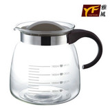 包邮YF雅风 1800ml 耐热玻璃水壶花茶壶茶具咖啡壶可直火加热