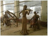 人物雕塑 泥塑模型 弹钢琴雕塑 音乐雕塑 铸铜雕塑尾款链接