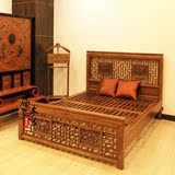 明清中式仿古实木家具 1.5米1.8米雕花大床特价 酒店客栈实木床