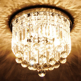 过道水晶灯led卧室门厅玄关走廊阳台灯吸顶灯圆形直径30 40 50cm