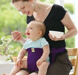 出口日本尾单婴儿就餐腰带 便携式儿童布座椅BB餐椅 宝宝安全护带
