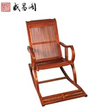 中式花梨木摇椅实木躺椅逍遥椅阳台休闲椅老人椅红木懒人摇椅家具