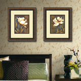 欧式美式新中式花卉装饰画现代简欧客厅卧室玄关餐厅有框壁挂画