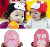 韩国进口/原单 女童兔子假发婴儿帽子/儿童帽子/假发帽